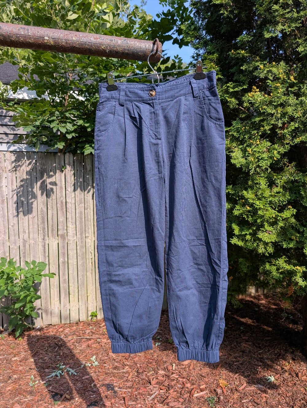 Halara Mid Rise Casual Joggers with Pockets Moonlit Ocean Blue Size Medium